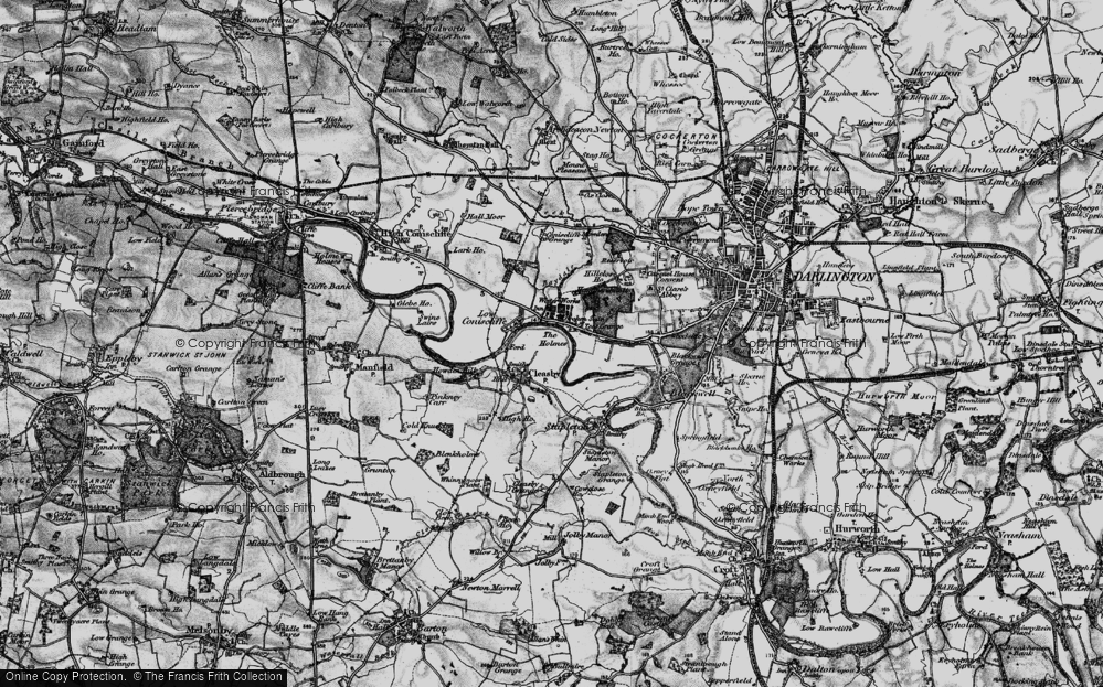 Old Map of Cleasby, 1897 in 1897