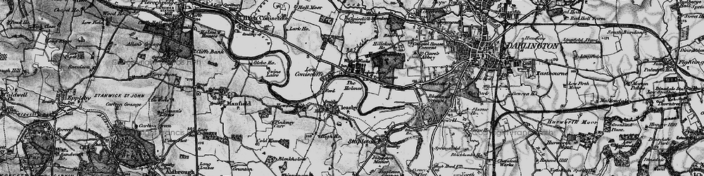 Old map of Cleasby in 1897