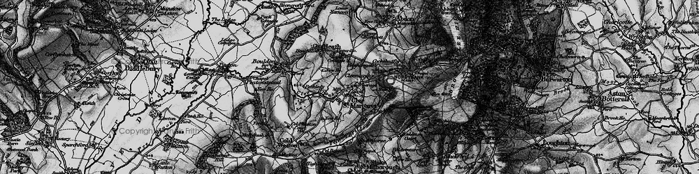 Old map of Cleemarsh in 1899