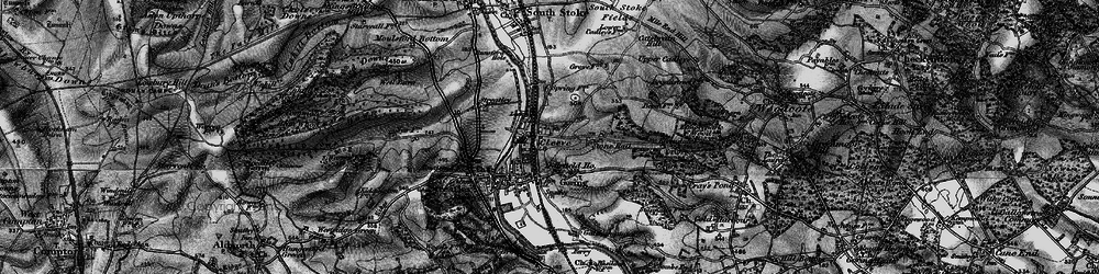Old map of Burntwood in 1895