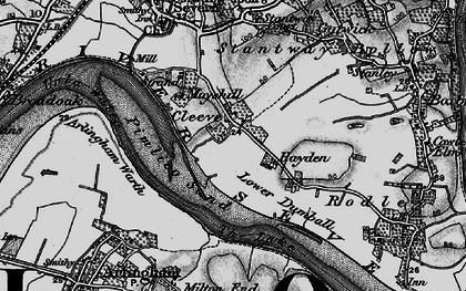 Old map of Cleeve in 1896