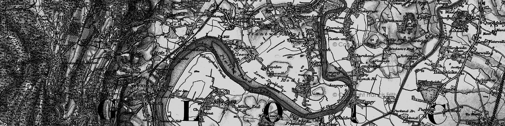 Old map of Cleeve in 1896