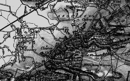 Old map of Cleeve in 1898