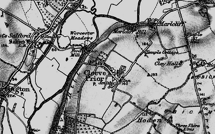 Old map of Cleeve Prior in 1898