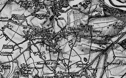 Old map of Clehonger in 1898