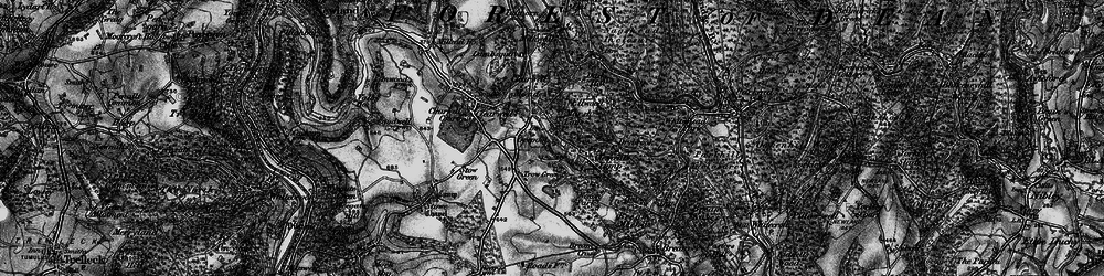 Old map of Clements End in 1896