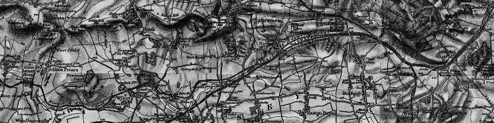 Old map of Broomsgrove Wood in 1898