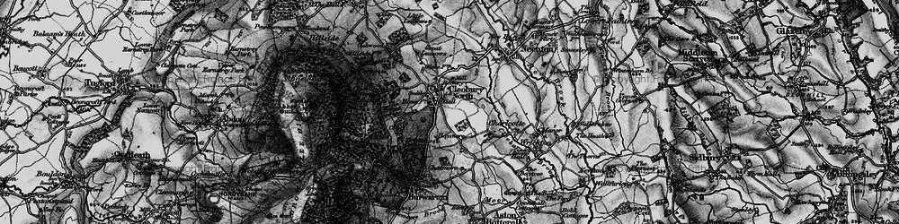Old map of Cleobury North in 1899