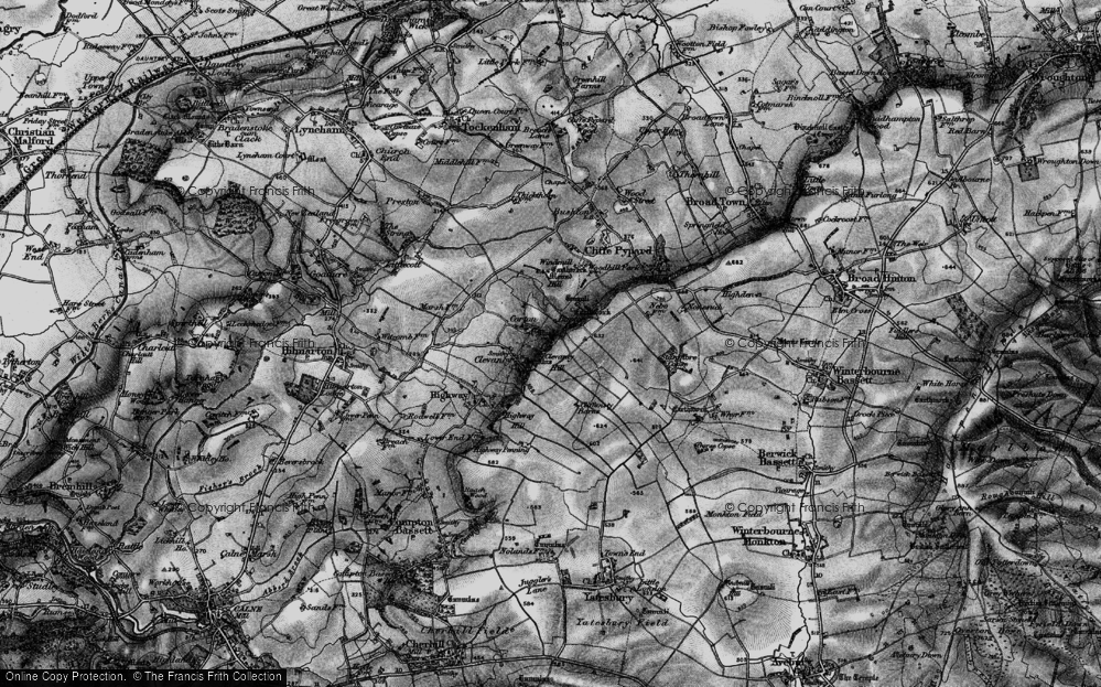 Old Map of Historic Map covering Bupton Village in 1898