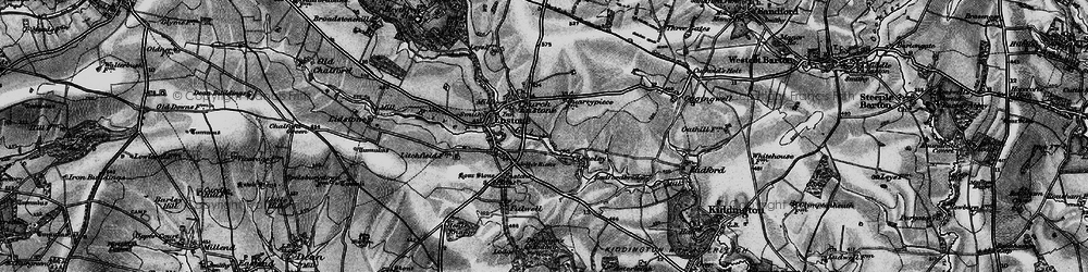 Old map of Cleveley in 1896