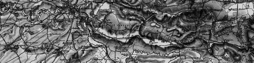 Old map of Cleverton in 1898