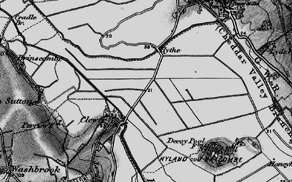 Old map of Clewer in 1898