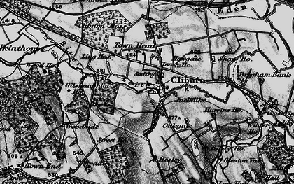 Old map of Bradley in 1897