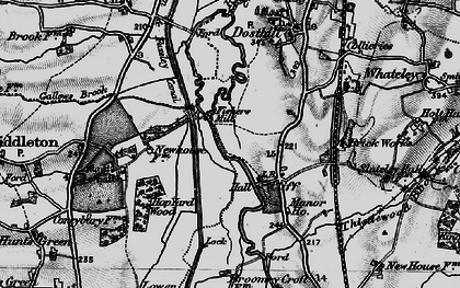 Old map of Birmingham & Fazeley Canal in 1899