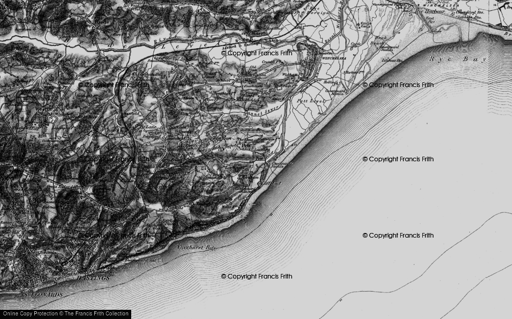 Old Map of Cliff End, 1895 in 1895