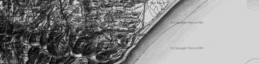 Old map of Cliff End in 1895