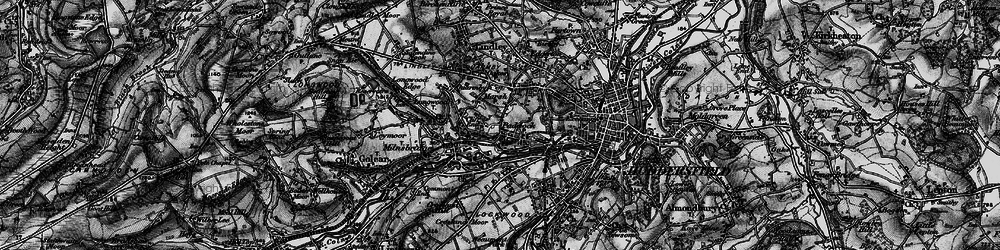 Old map of Cliff End in 1896