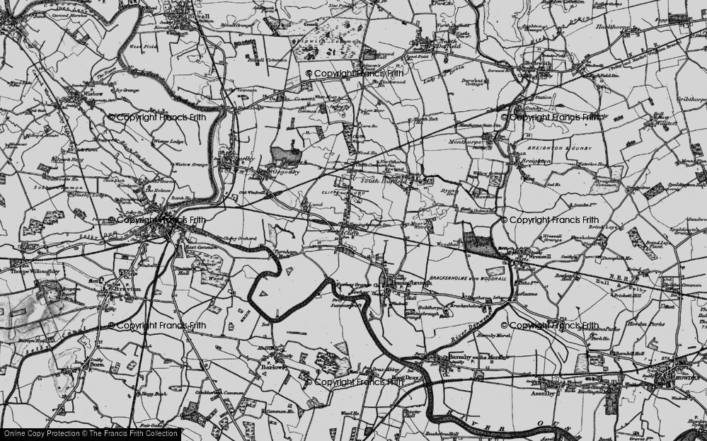 Old Map of Cliffe, 1895 in 1895