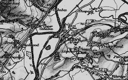 Old map of Clifford in 1896