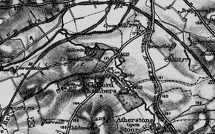 Old map of Clifford Chambers in 1898