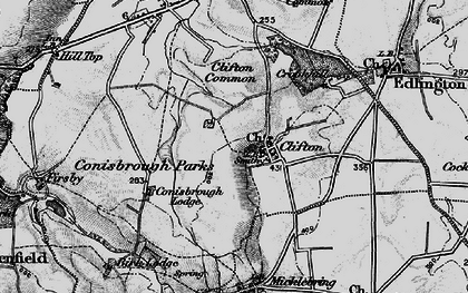Old map of Clifton in 1895