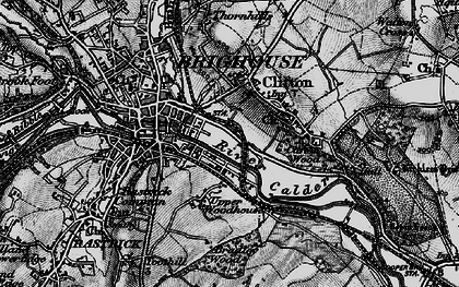 Old map of Bradley Wood in 1896