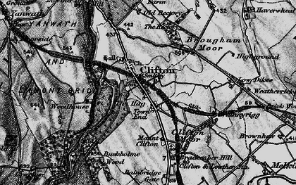 Old map of Yanwath Woodhouse in 1897