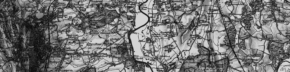 Old map of Clifton in 1898