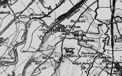 Old map of Brands Hill in 1899