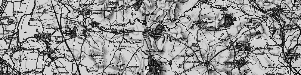 Old map of Clifton Campville in 1898