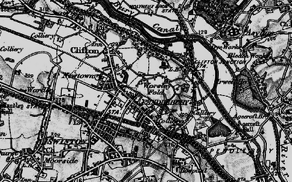 Old map of Clifton Green in 1896