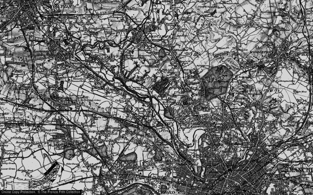 Old Map of Clifton Junction, 1896 in 1896