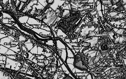 Old map of Clifton Junction in 1896
