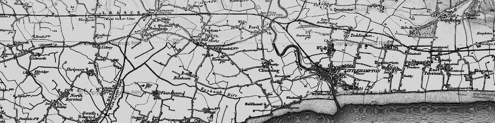 Old map of Climping in 1895