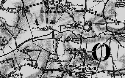 Old map of Clippings Green in 1898