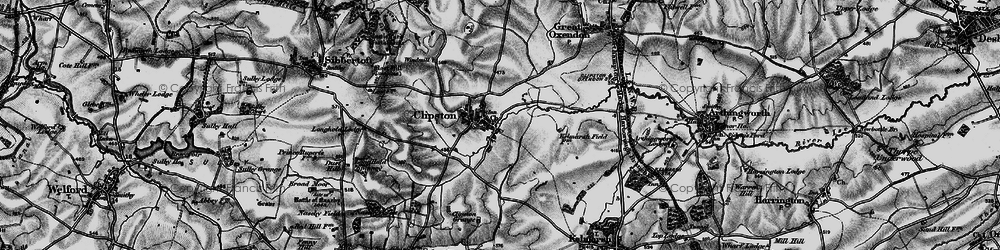 Old map of Clipston in 1898