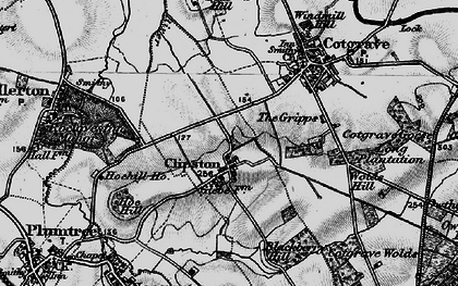 Old map of Clipston in 1899