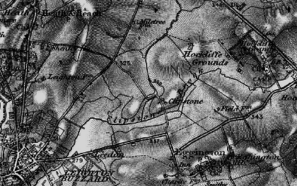 Old map of Leighton Buzzard Railway in 1896