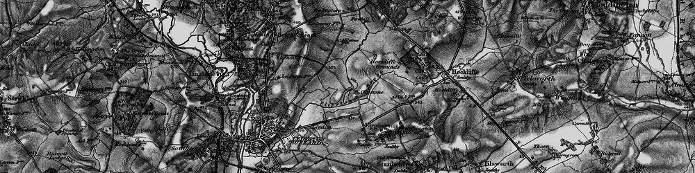 Old map of Clipstone in 1896