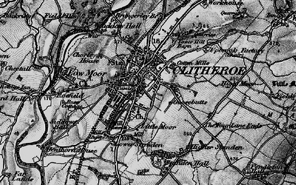 Old map of Clitheroe in 1898