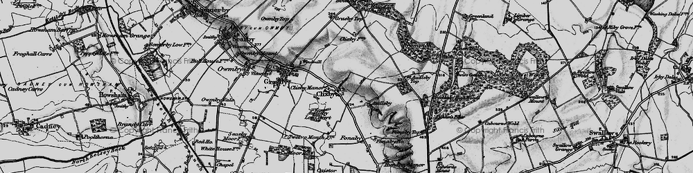 Old map of Clixby in 1898