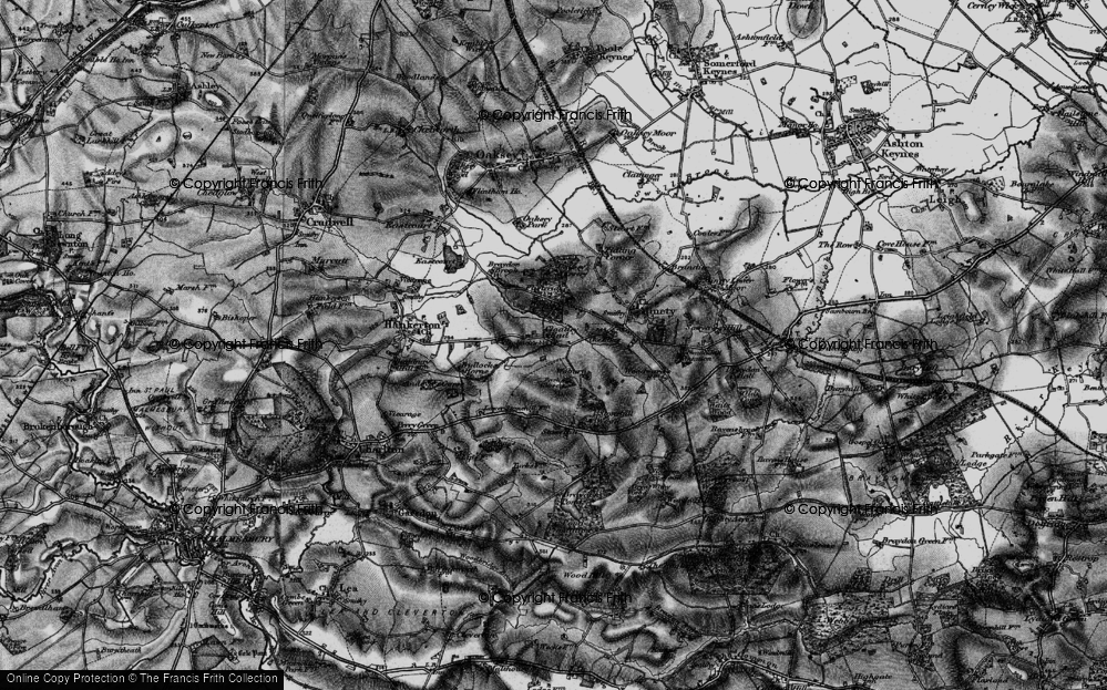 Old Map of Cloatley End, 1896 in 1896