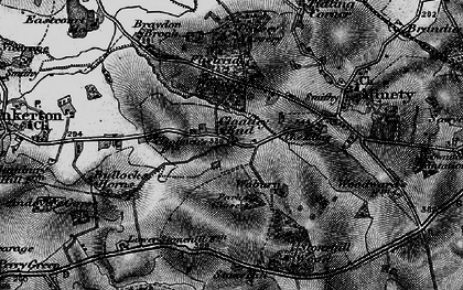Old map of Cloatley End in 1896