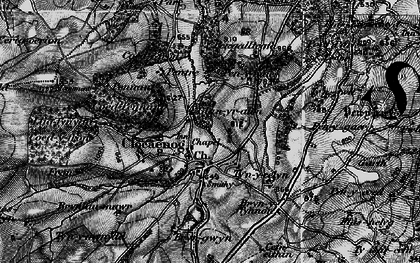 Old map of Clocaenog in 1897