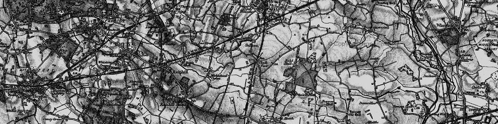 Old map of Clock Face in 1896