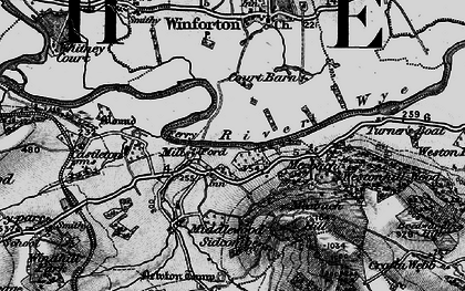Old map of Clock Mills in 1896