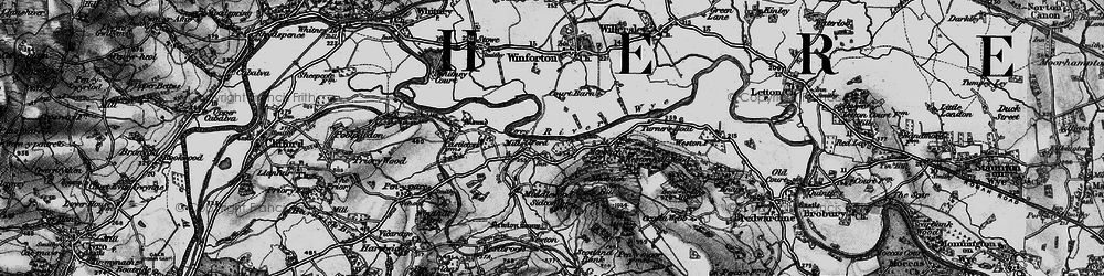 Old map of Clock Mills in 1896