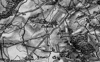 Old map of Cloford in 1898