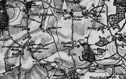 Old map of Clopton Green in 1898