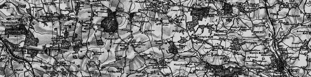 Old map of Clopton Green in 1898